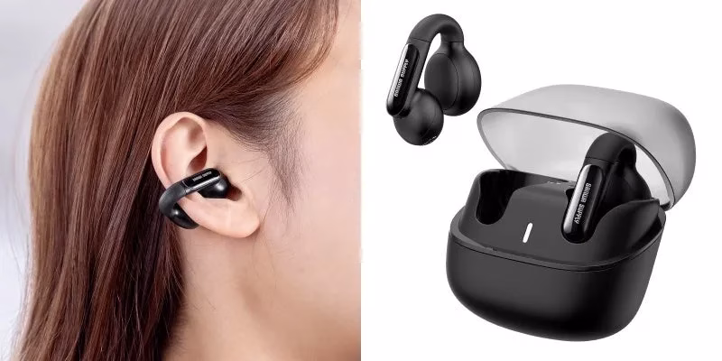 サンワダイレクト イヤーカフ型イヤホン 400-BTTWS6 全体像