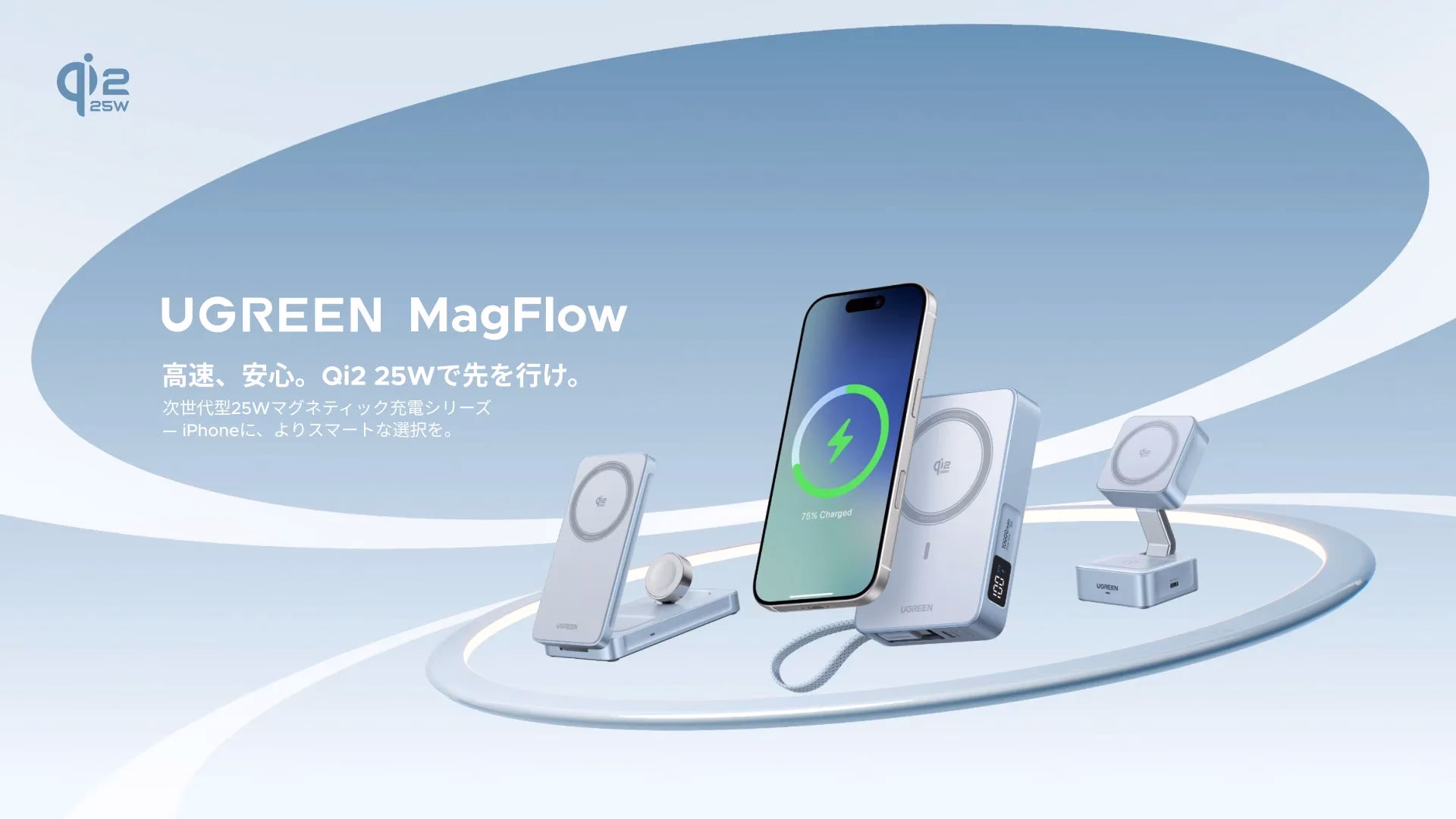 UGREEN MagFlow シリーズキービジュアル