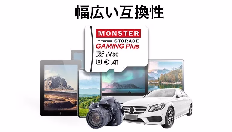 便利なSDサイズへの変換アダプタ―付属