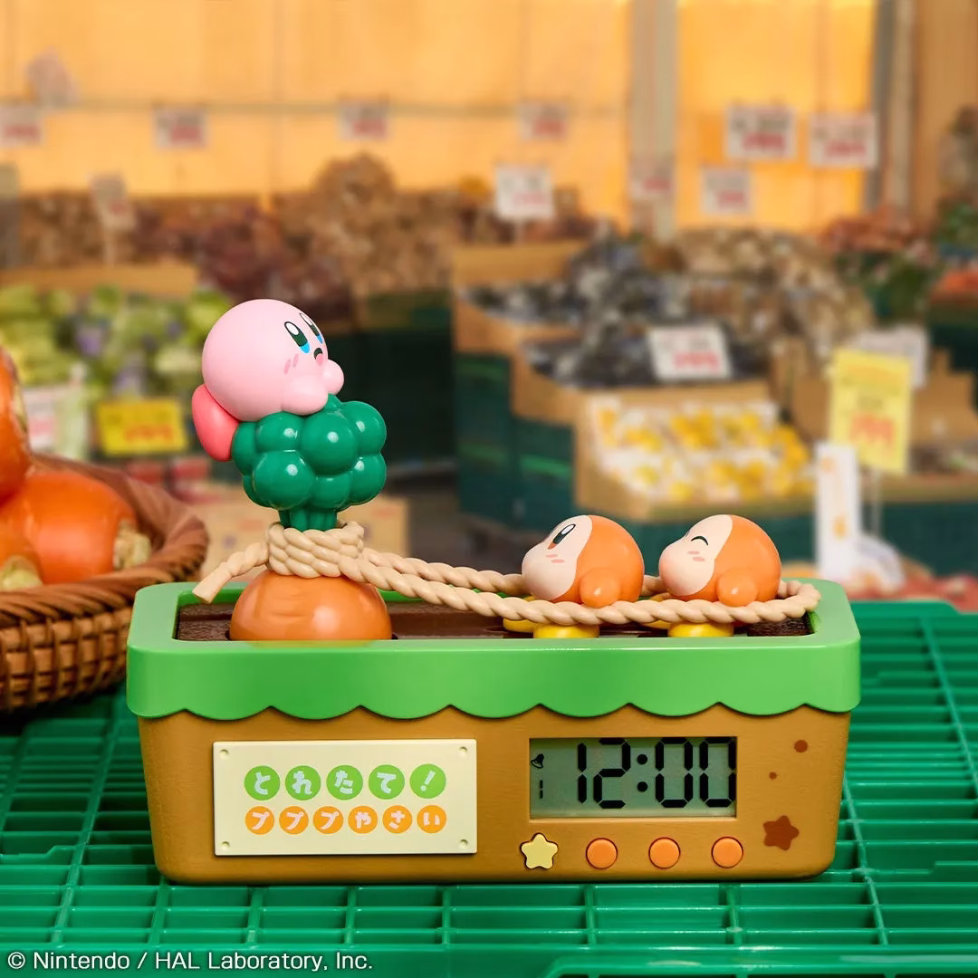 カービィをモチーフにした時計。