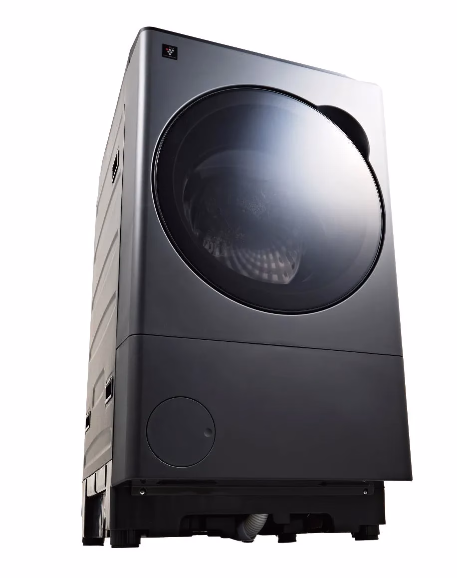 シャープのスタイリッシュなドラム式洗濯乾燥機