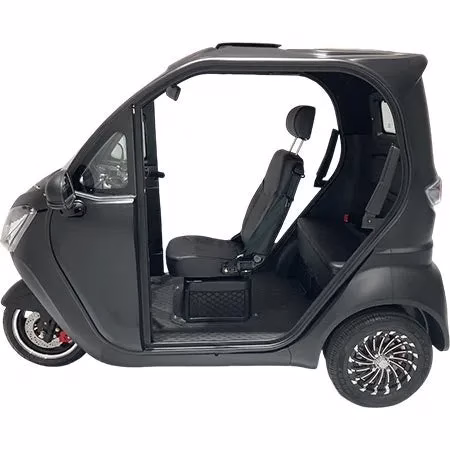 黒い三輪電気自動車