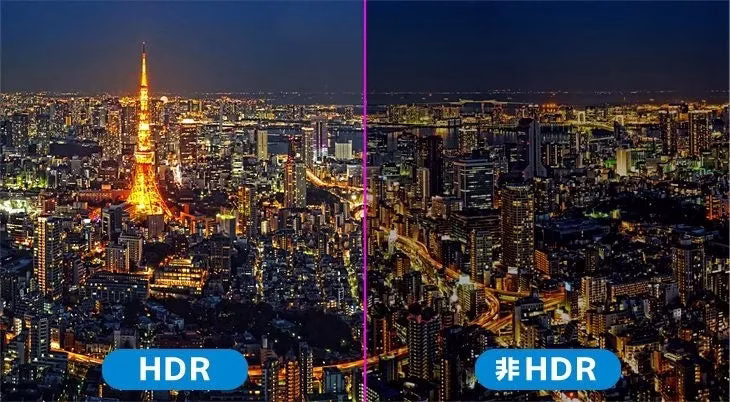 HDR, 非HDRの比較画像