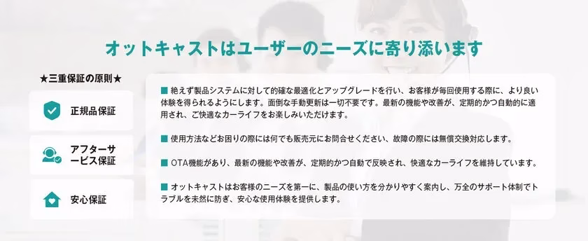 オットキャストのサポート体制