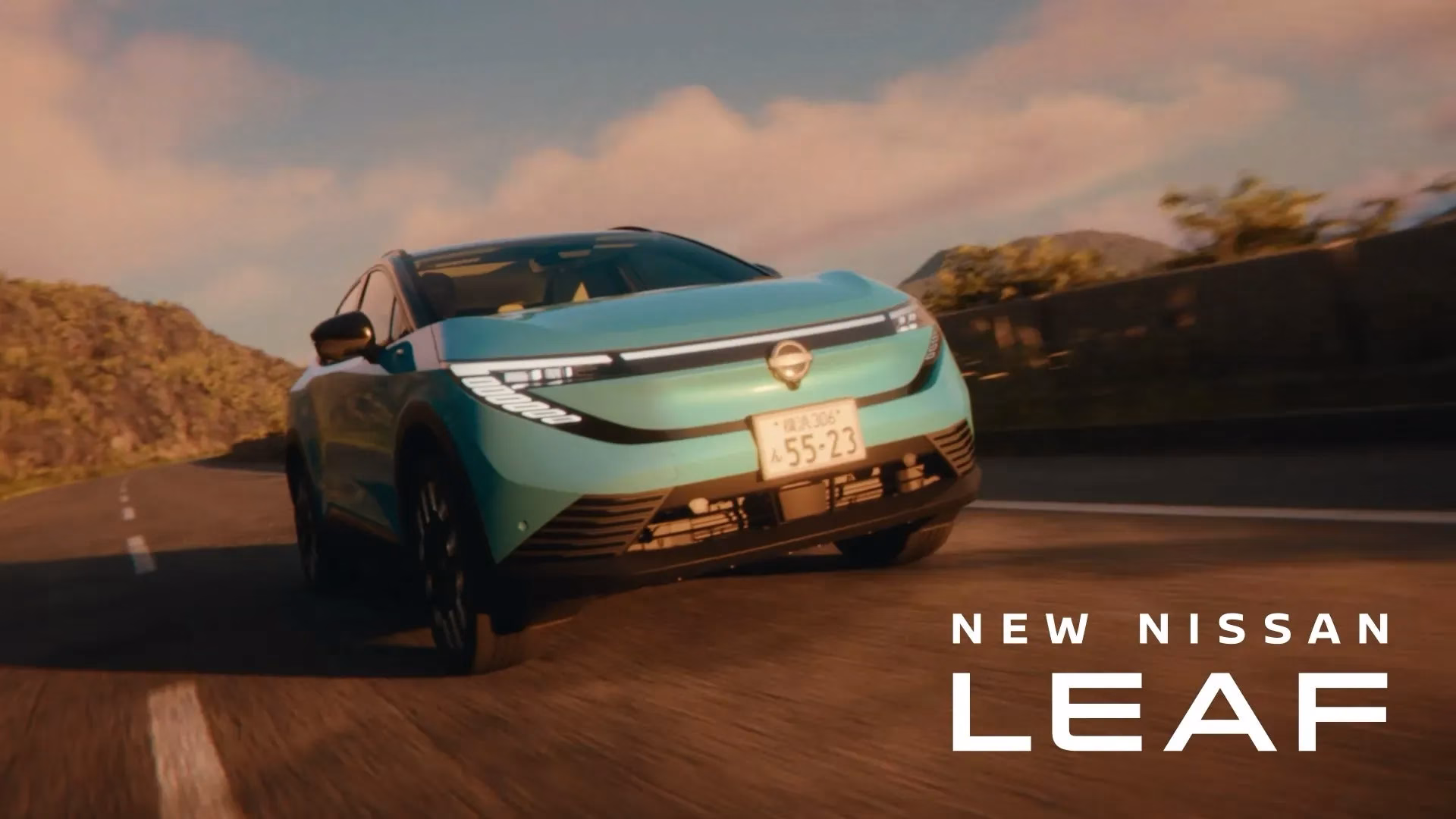 新型日産リーフのCM映像