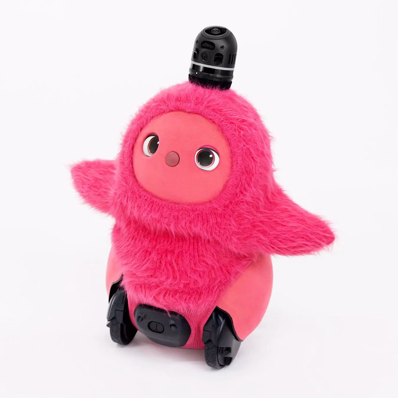 ピンクのFRGMT FEATHER KNITを着用したLOVOT