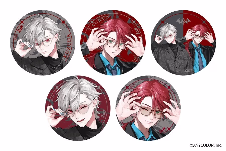 トレーディング缶バッジのイラスト