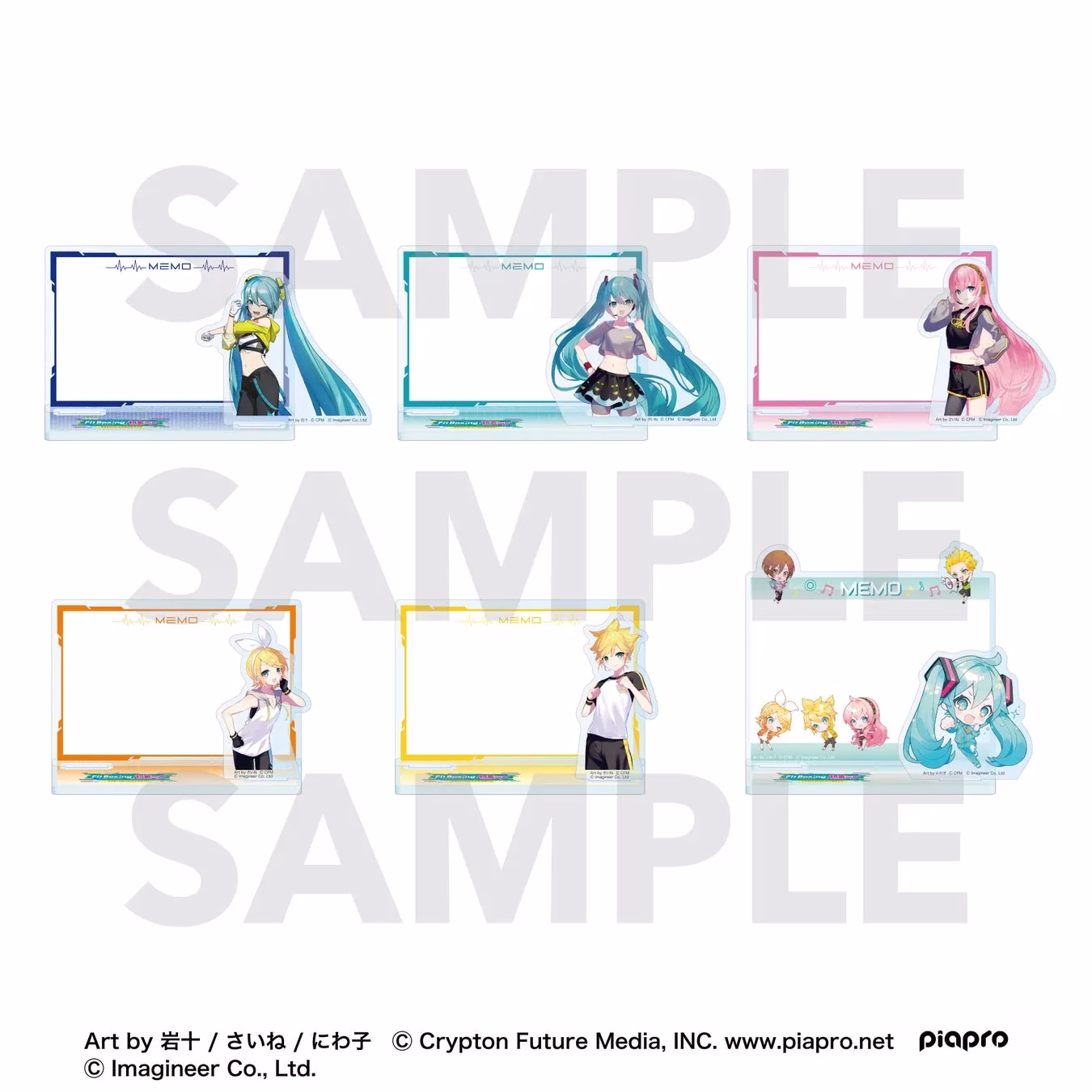 ボーカロイド キャラクターグッズ メモスタンド集合