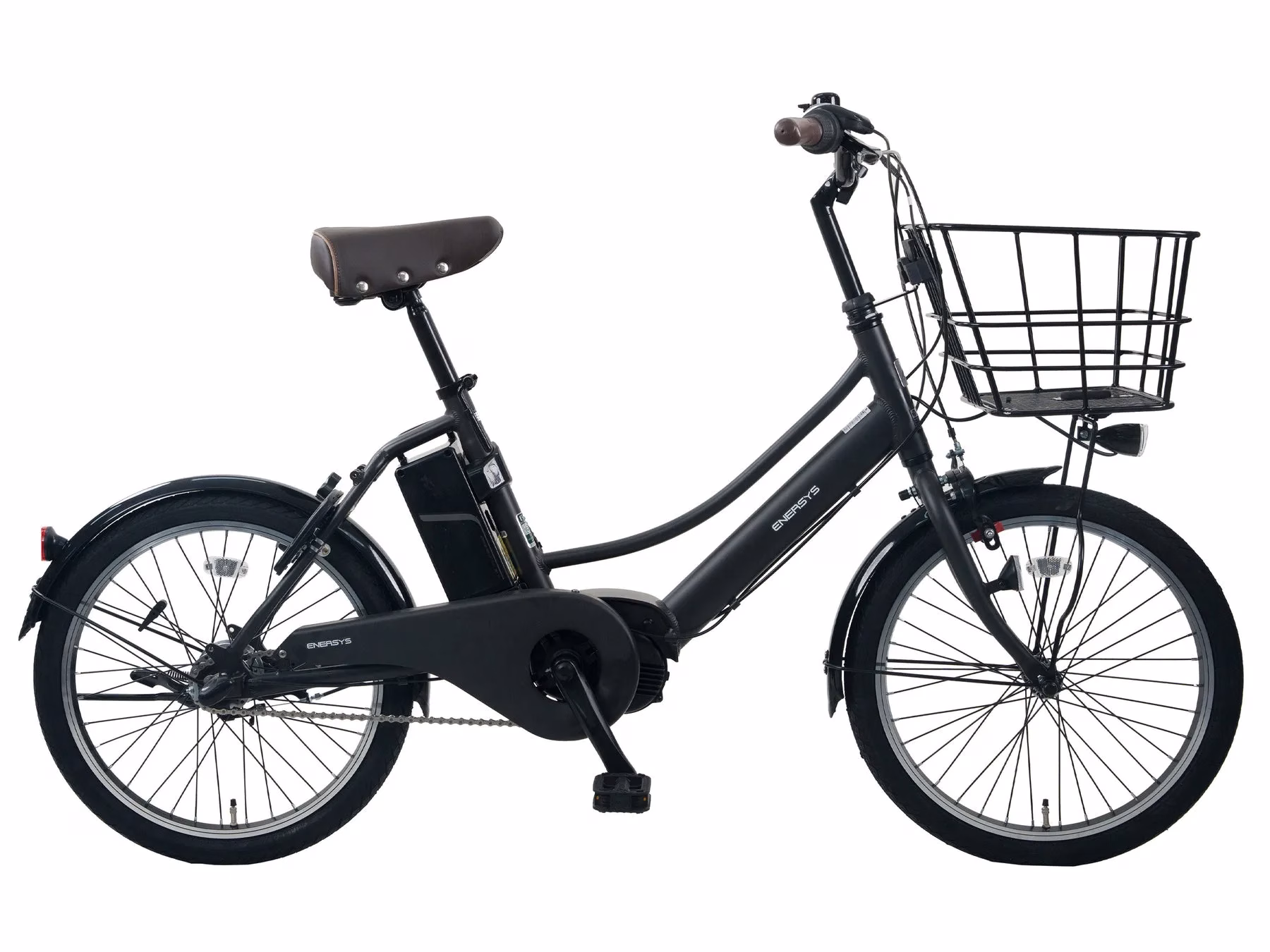 黒色の電動アシスト自転車