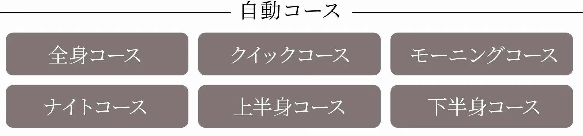 多彩な自動コース