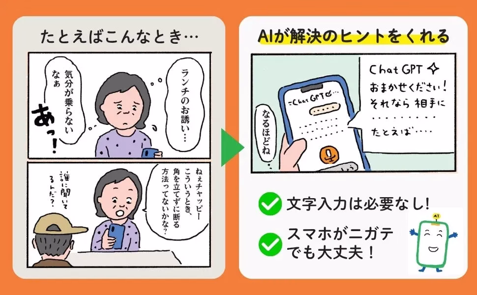 スマホ画面の解説例